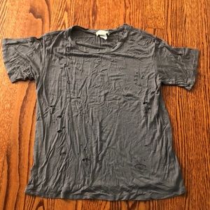 Grey distressed t-shirt